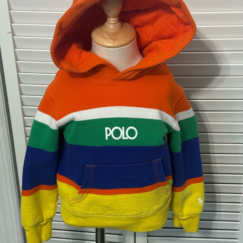 Polo by Ralph Lauren Kids' Boys Multicolor Striped Hoodie